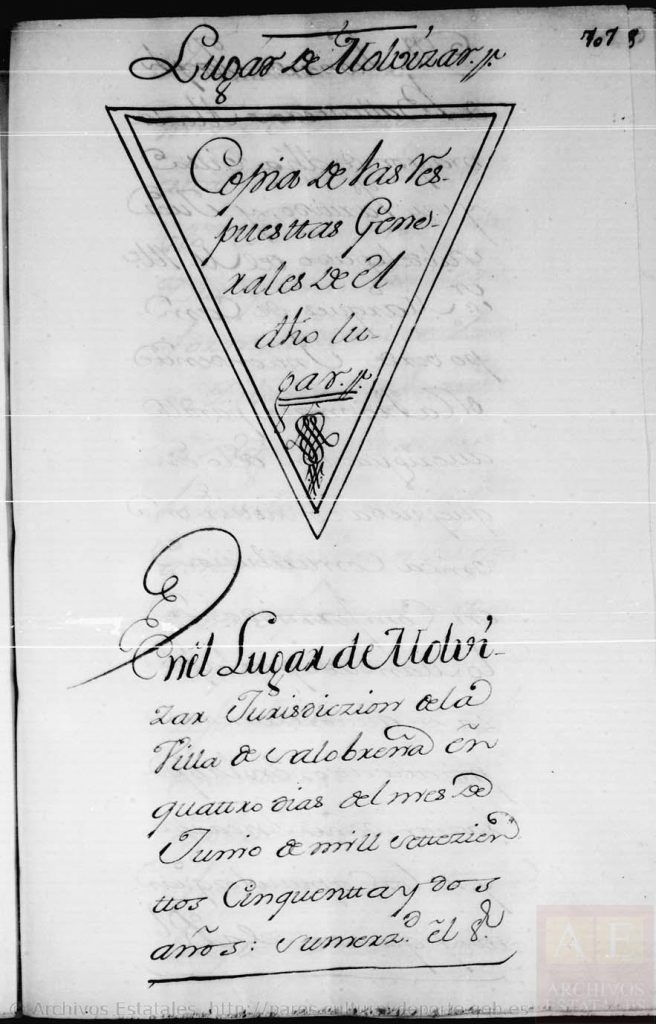 Molvízar en 1752, una ventana abierta a la historia del pueblo